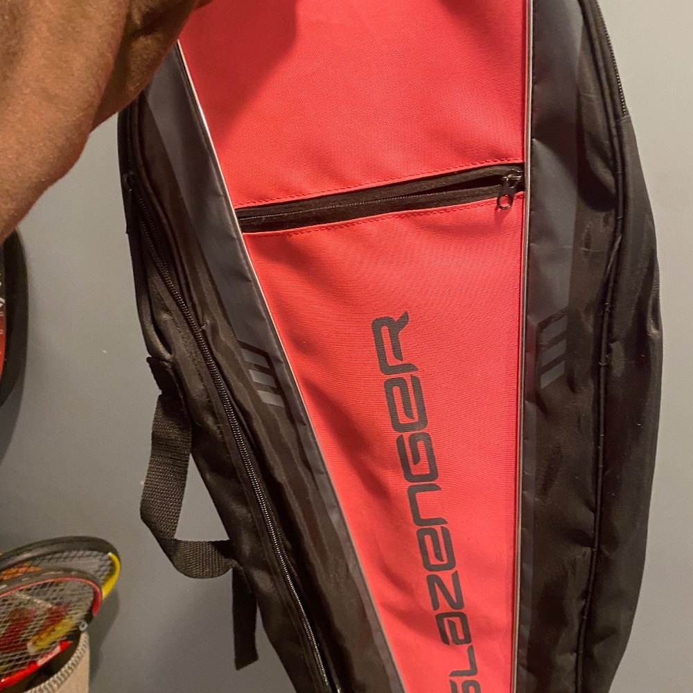 Kid tennis racket backpack holder
